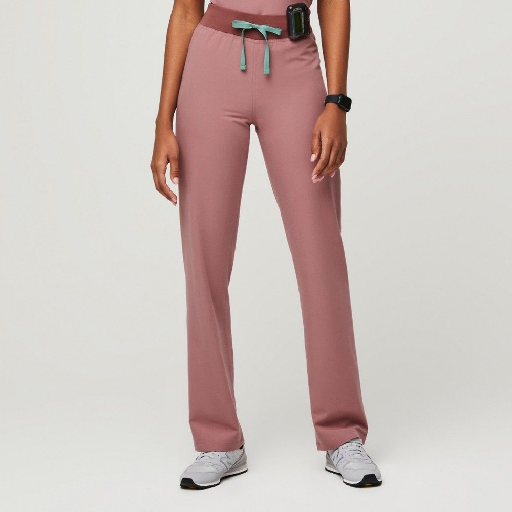 Figs Mineral Mauve Livingston High Waisted Scrub Pants Small / Tall